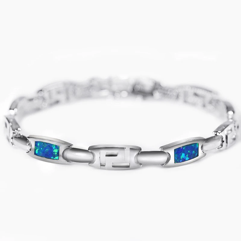 

JLB-004 New Style Blue Opal Gem Bracelets For Women Bracelets & Bangles Hot Sale Jewelry for Man