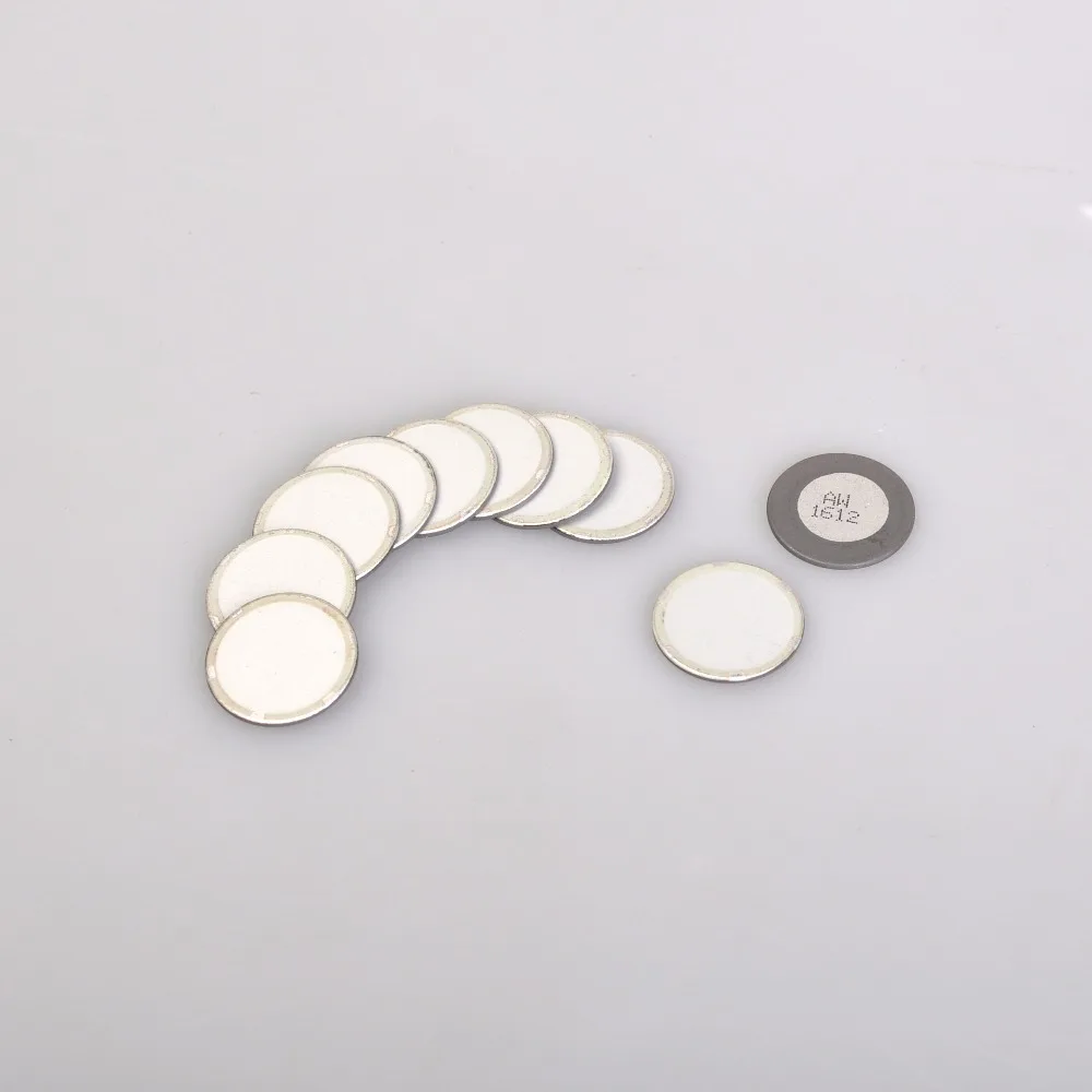 Piezas de atomizador para humidificador, Chip atomizador ultrasónico de alta frecuencia, pieza oscilante, accesorios de diámetro de 20mm, 10 unidades por lote