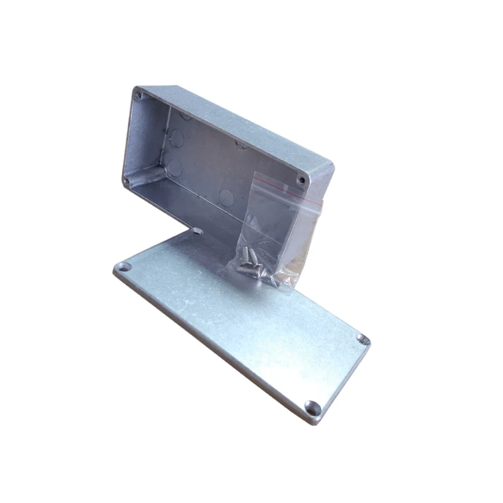 DIY Blank High Polished Aluminum Enclosure Case Instrument Accessories Box For Electric Guitar Pedal 120x66x40mm