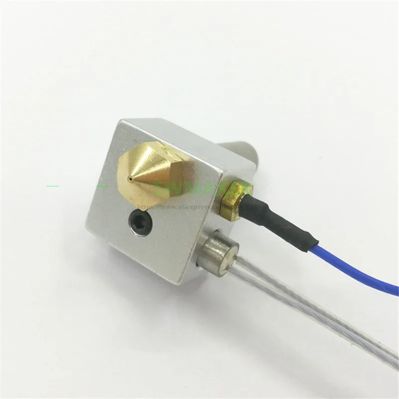 Flashrive Dreamer/Creator-أجزاء طابعة ثلاثية الأبعاد MK10 ، مجموعة hotend ، خرطوشة تسخين ، نوع K ، حراري ، قطن عالي الحرارة