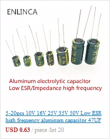 5 teile/los 400V22UF hochfrequenz niedriger impedanz 400V 22UF aluminium-elektrolytkondensator größe 10*17 T22 20% – Detail 12