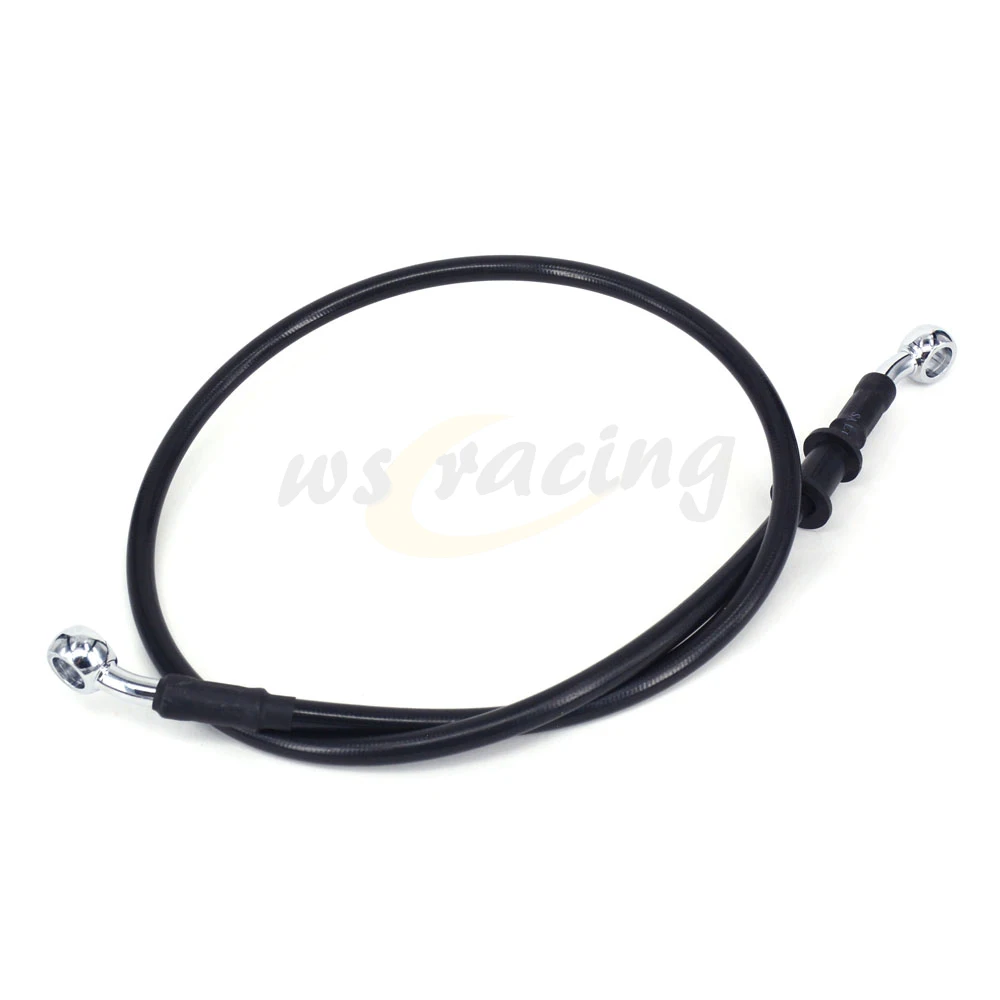 Black Universal Motorcycle Hydraulic Brake Clutch Oil Hose Line Pipe Tube 500-2000mm For 28 Degree Banjo Ditr Bike ATV Motocross