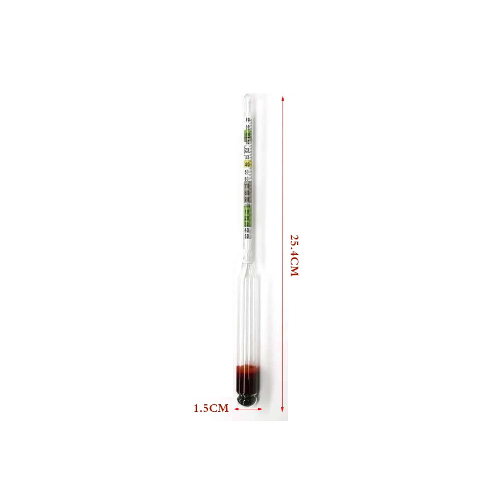 Kegland Home Brew Triple Scale HYDROMETER/ALCOMETER 0 -100% for Beer Making, Wine Making