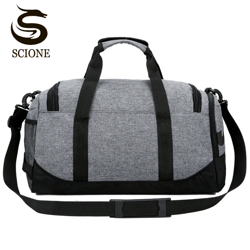 Imagem -05 - Bolsa de Viagem de Grande Capacidade Masculina Feminina Bagagem Esporte Bolsa de Lona Dobrável de Ombro de Viagem Imperdível