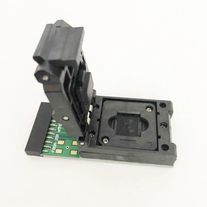 eMMCtest Socket to 20pin universal port for eMMC153 eMMC 169 nand flash testing reader size 11.5x13mm for data recovery