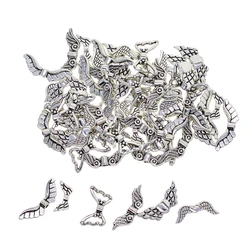 60 Pieces AntiqueAngel Fairy Wings Charm Spacer Beads DIY Bracelet Necklace Gifts