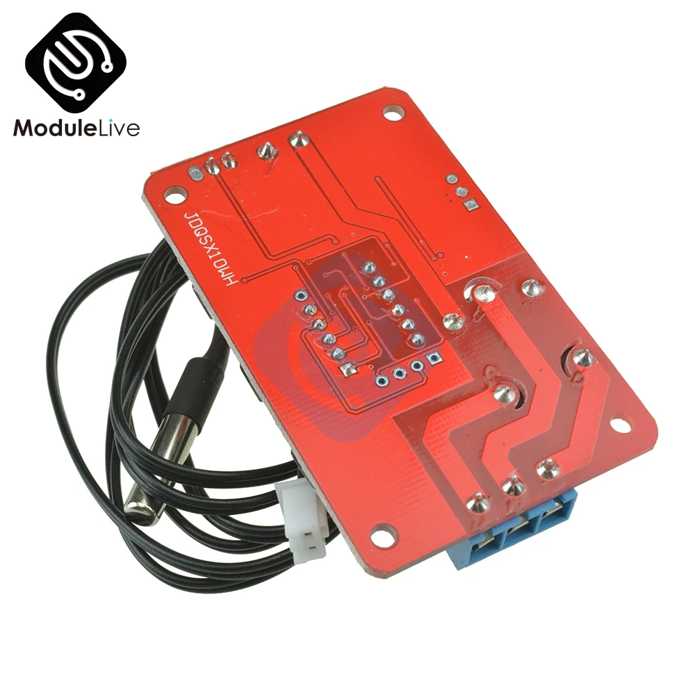 DC 12V Digital LCD Temperature Display Module Sensor Relay Switch Control Controller Heating Cooling -20-100 Centigrade