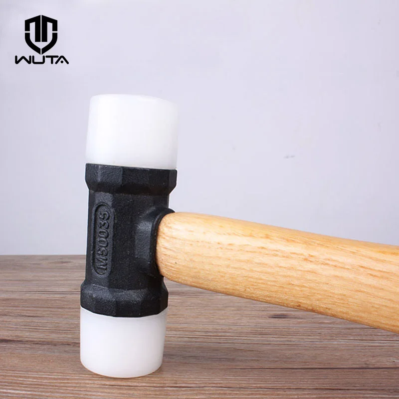 

WUTA 1PCS Nylon Head Mallet Hammer Dual Face Jewelry Metal Art leather Craft Tool Handmade DIY Leather Punch Tool 32/35mm Choose