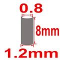 1.2x8mm  100 piezas