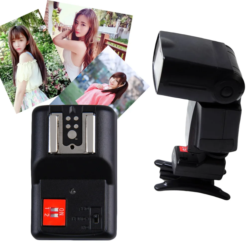 สากล4ช่องส่งสัญญาณวิทยุไร้สายแฟลชทริกเกอร์ตั้งกับเครื่องรับPT-04GYรับกล้องPC Syncสายไฟสำหรับสตูดิโอแฟลช