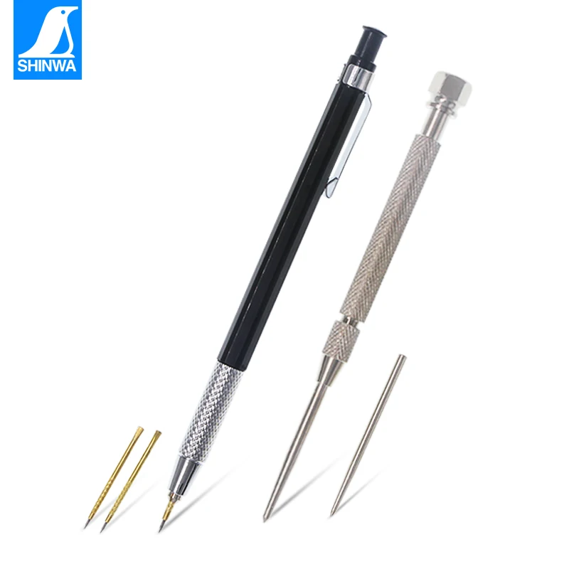 SHINWA Steel Scribe Needle Marker tile knives Drawing needle fitter tool alloy Steel Plate Mark Needle Punch