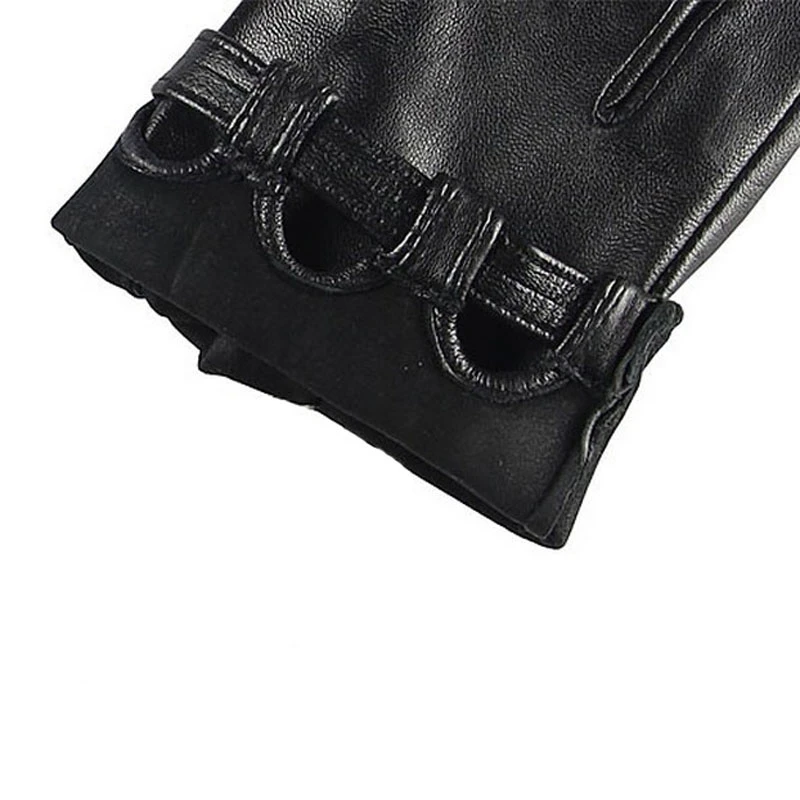 Luvas de couro genuíno de marca luvas de pele de carneiro fashion luvas de primavera fina sem forro elegante luva de dedo para dirigir l026n