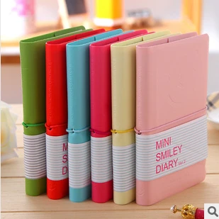 Candy Colors Fashion Cute Charming Mini Portable Smile Smiley Paper Diary Notebook Memo nootbook