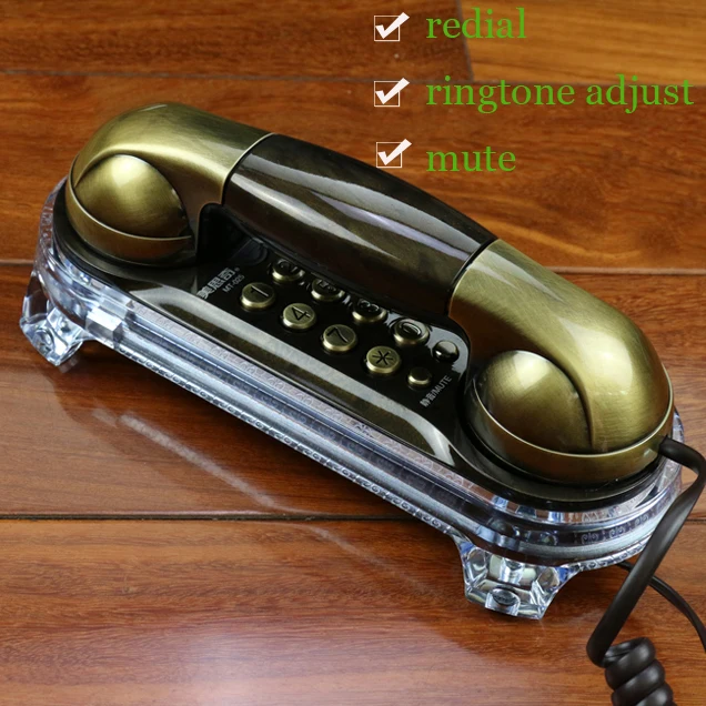 DEX Retro Caller Flash phone antique telephones Fashion Hanging phone mini telephone telephone fixe telefonos de casa