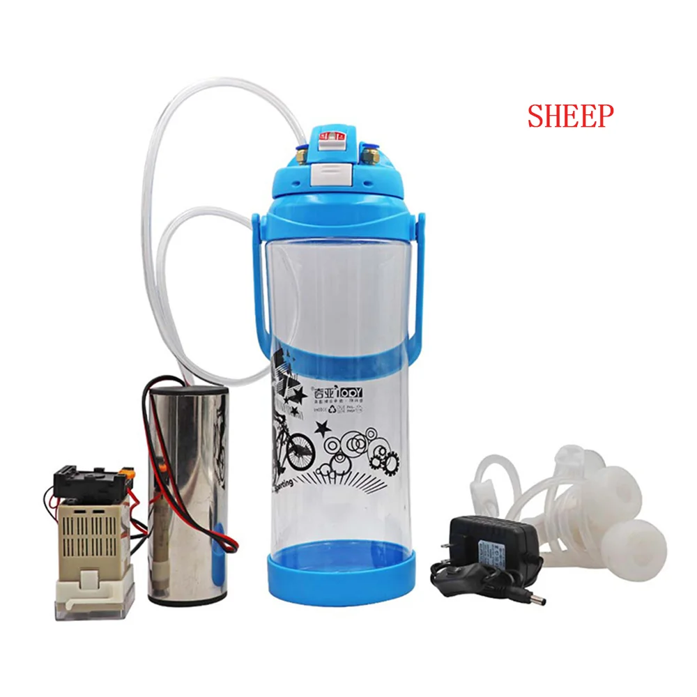 

Milking machine for Goat 3L/0.8Gal Portable Milker Double Teats Vacuum Pump Sheep Milking Machine Automatic Milker random color