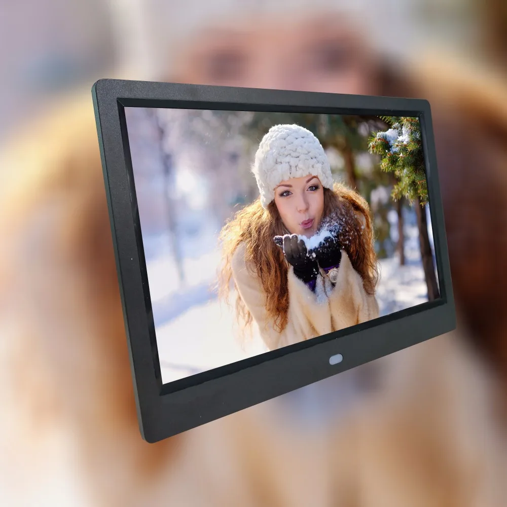 10-дюймовый IPS экран, видеоплеер, циклическое воспроизведение, цифровая фоторамка, цифровой альбом, поддержка SD-карты или USB-накопителя