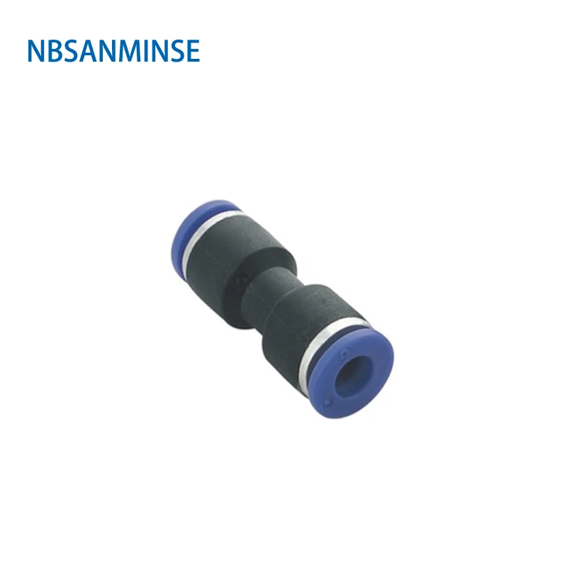 1PC PUC  Type Coupling Pneumatic Fitting Air Plastic PU Tube Fitting Connector Compressor Tube Union Straight Sanmin 