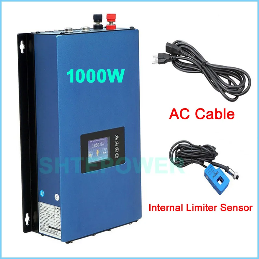 New 1000W inverter with internal limiter sensor 24V 48V DC input converter to 110V output Solar Grid Tie system 1KW