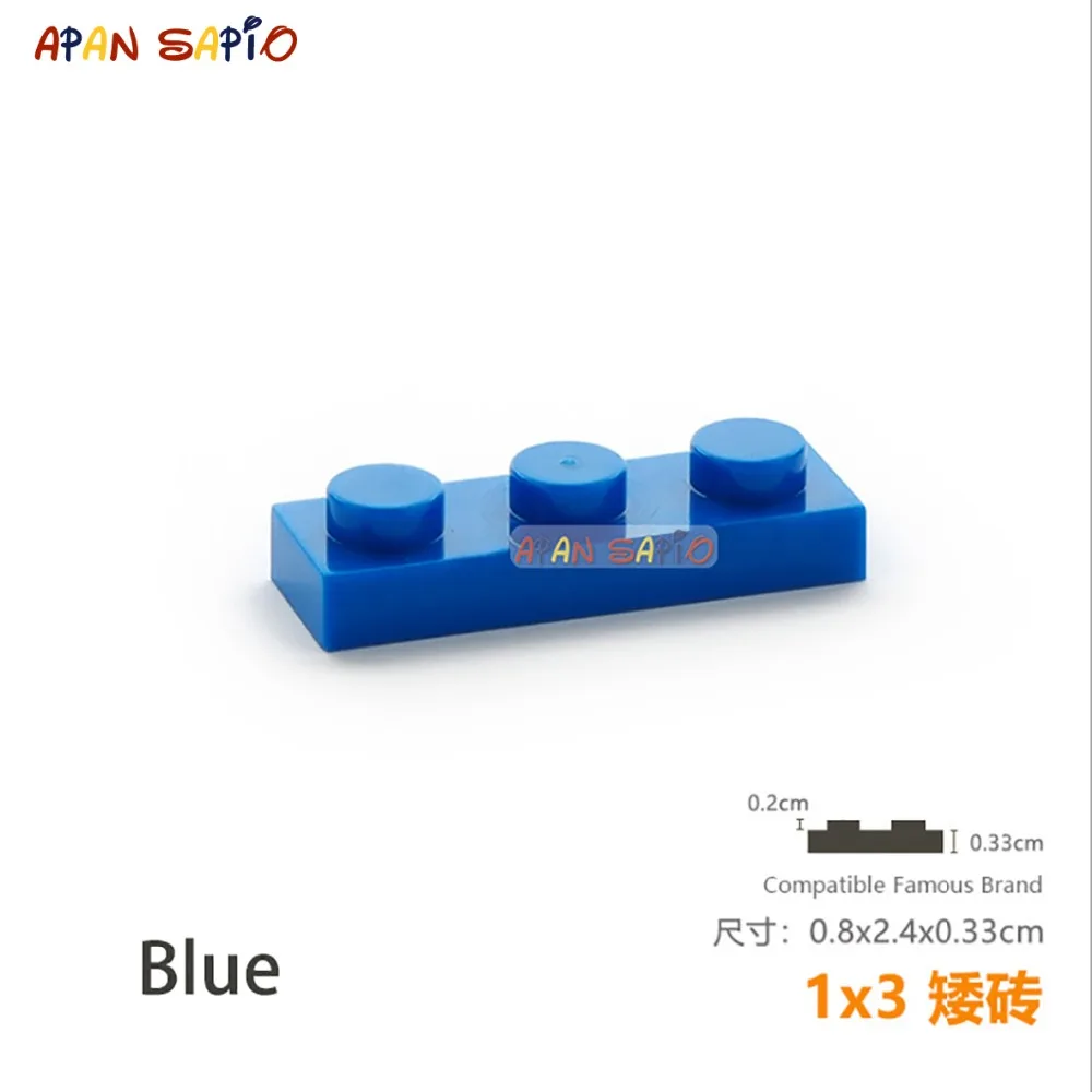 40pcs/lot DIY Blocks Building Bricks Thin 1X3 Educational Assemblage Construction Toys for Children Size Compatible With 3623