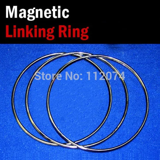 Large Size Magnetic Linking Ring 3 Rings Set (Dia*31cm,Stainless Steel) Magic Tricks Magician Stage Illusion Gimmick Prop Comedy