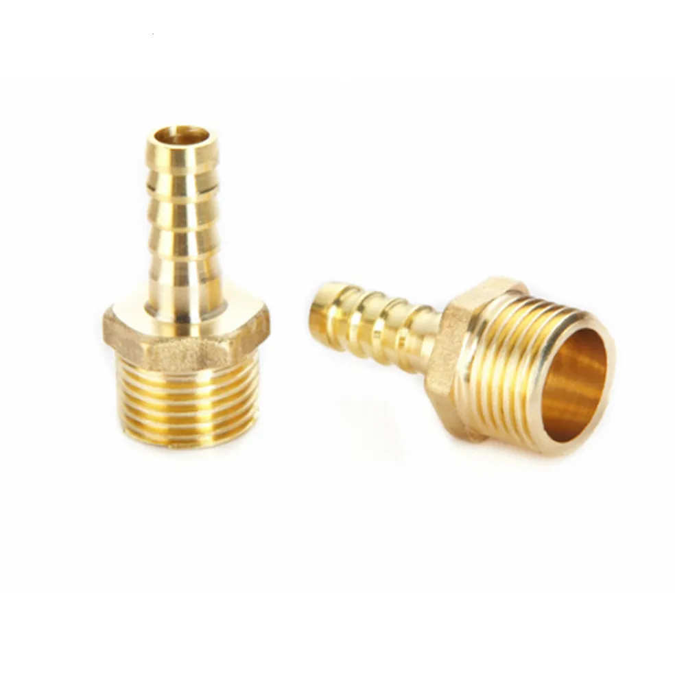 

Brass Pipe Fitting 4mm 6mm 8mm 10mm 12mm 19mm Hose Barb Tail 1/8" 1/4" 1/2" 3/8" BSP Male Connector Joint Copper Coupler Adapter