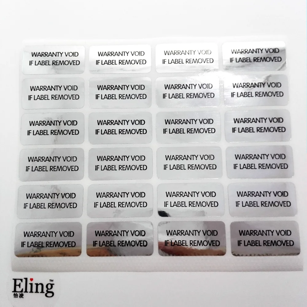 4000pcs 30x15mm  WARRANTY VOID IF LABEL REMOVED Security Seal Tamper Evident Sticker Removal Proof Package Open Evidence Residue