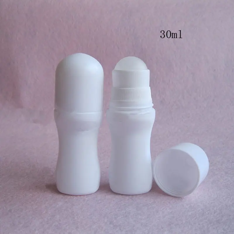 30ml white empty Plastic Roll On Bottle, 30cc deodorant roll on container essential oil Roll On Bottle for perfume F20171435