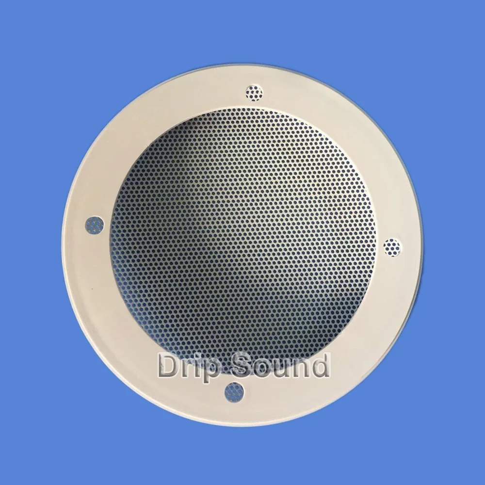 Для 6,5-дюймового 180-миллиметрового аудиодинамика, сетчатая крышка для сабвуфера, декоративная круглая металлическая сетчатая решетка # Белый