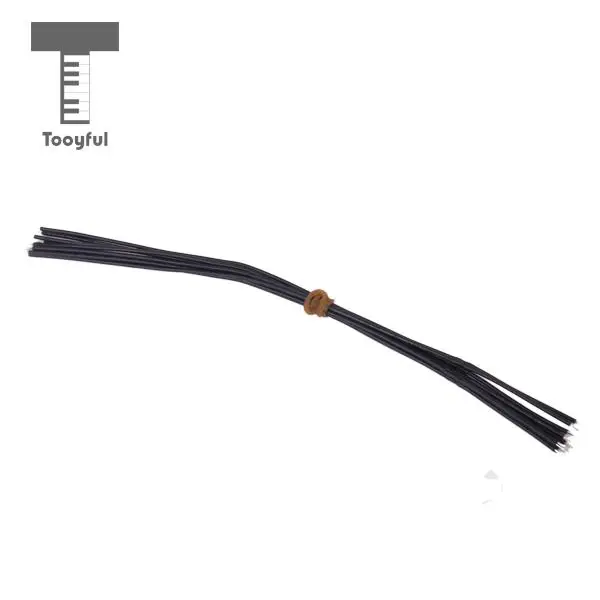 Tooyful High Quality 30Pcs Red Black White 21cm Hookup Wire Pickup Wire Lead Cable for Electric Bass Guitar Musical Accessory