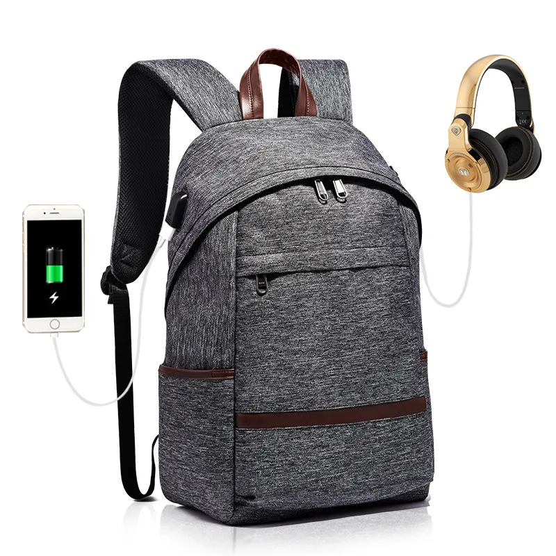 Nesitu New Large Capacity Canvas Grey Black Blue Red Khaki Women Men Backpacks Girl Male Female Travel Bags School Bag M1293