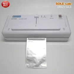 Kitchen Vacuum Sealer Machine Plastic Bag Sealer Degasser Vacuum Bags Sealing Machine Kitchen Fruit Degasser Home Appliance