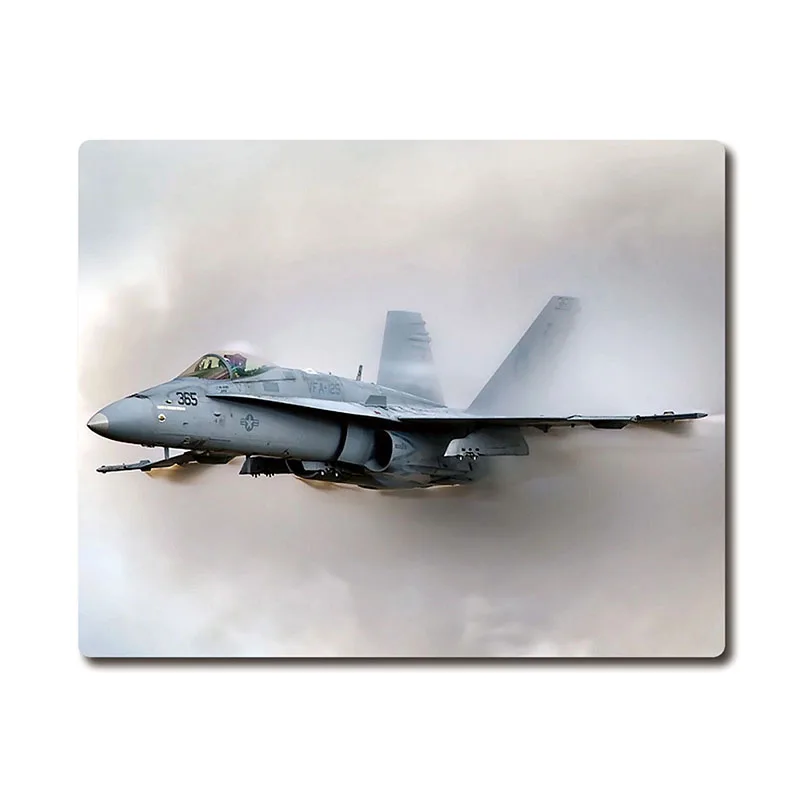 U.S. fighter jet launching missile printed Heavy weaving anti-slip rubber office mouse pad Coaster Party favor gifts 220x180x3mm