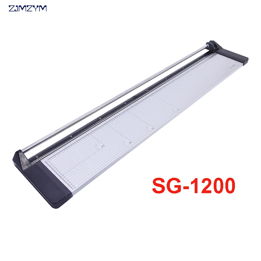 SG-1200 Portable 48 Inches 1200MM Manual Rotary Professional Paper PVC Cutter Trimmer Roller Paper Cutter 8 Sheets