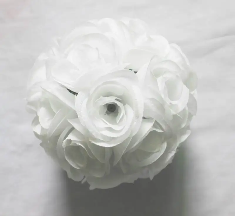 SPR 15pcs/lot 15cm dia. wedding rose kissing flower ball road lead flower decoration table centerpiece 22 colors available