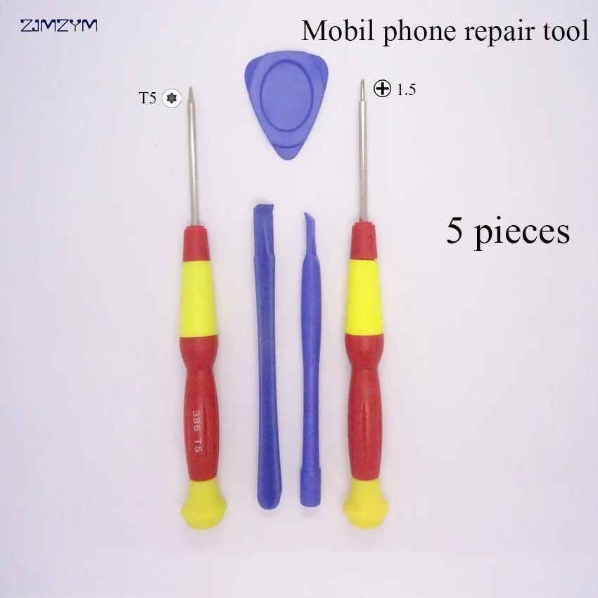 ร้อนขายโทรศัพท์มือถือ5 In 1ซ่อมเครื่องมือ Kit Spudger Pry เปิดเครื่องมือ Repair เครื่องมือ1.5มม.\ T5ไขควง