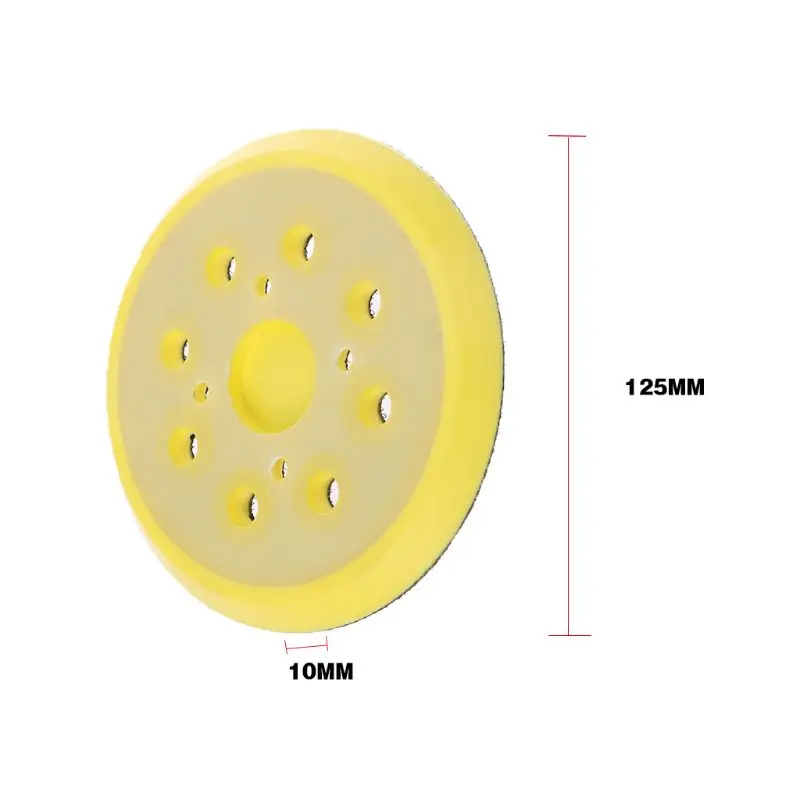5 Inch 8 Hole Replacement Sander Pad Sander Hook & Loop Replacement Sanding Pad Electric Grinder Power Tool Round-shaped 517A