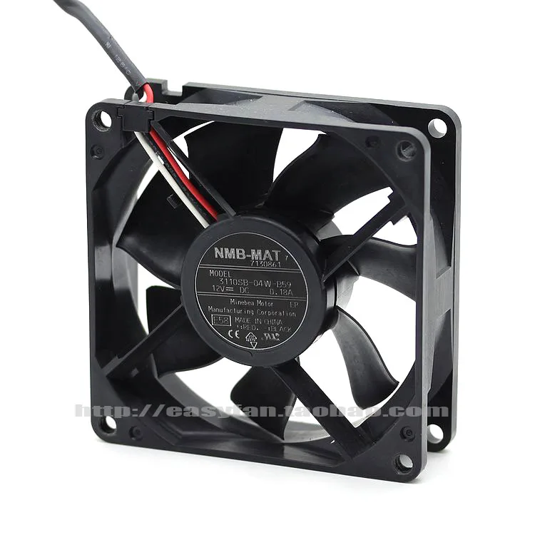 

NEW NMB-MAT Minebea 3110SB-04W-B59 8CM 3PIN 8025 Double Ball bearing cooling fan