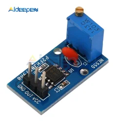 10Pcs/lot DC 5V 12V NE555 Pulse Generator Adjustable Resistance Frequency Signal Generator Module Single Channel Output