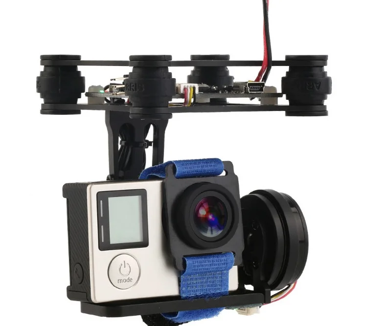 Special price 2 Axis Brushless Gimbal Frame Motor BGC2.0 Controller for Gopro 2 3 4 SJ4000 Camera FPV RTF DIY Drone