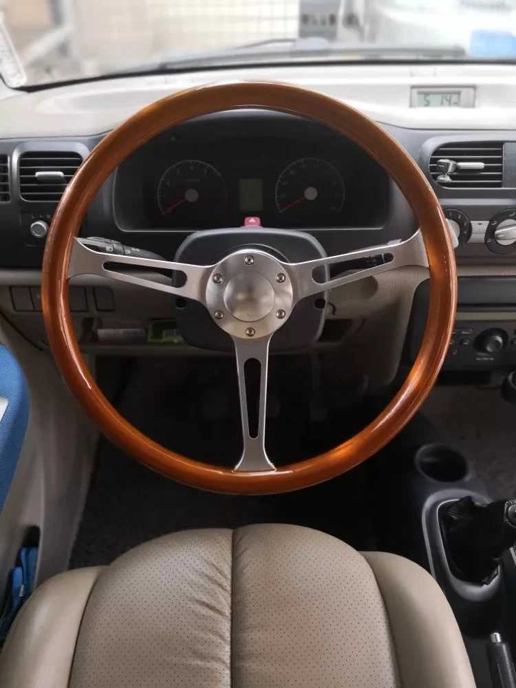 universal high quality 380mm /15inch/38cm  Wooden Phoebe steering wheel racing car steering wheel three racing Phoebe