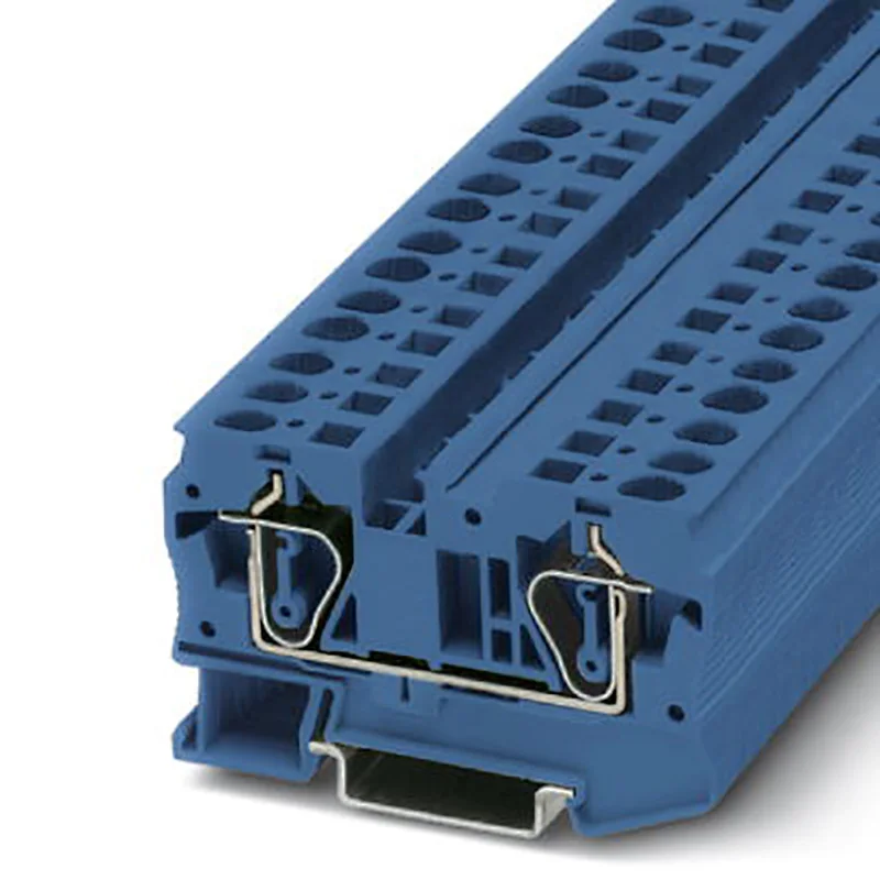 10pcs Type ST6 20-8 AWG Fast Wiring Contductor Connector United Din Rail Modular Push in Screwless Terminal Block ST-6