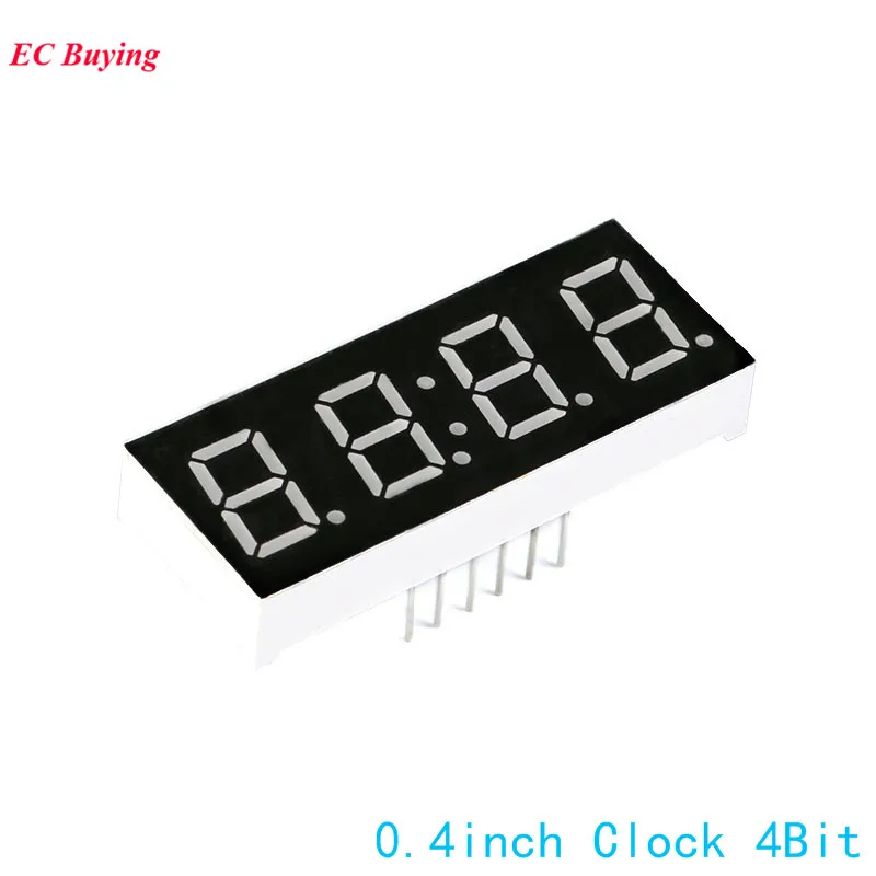 5Pcs 0.4 Inch 7 Segment Display 4 Bit Red LED Digital Tube Common Anode Segment Led Clock Electronic DIY