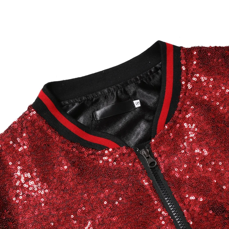 Mens Black Sequin Varsity Jackets and Coats 2023 New Shinny Glitter Nightclub Disco DJ Prom Jacket Bomber Male Jaqueta Masculina