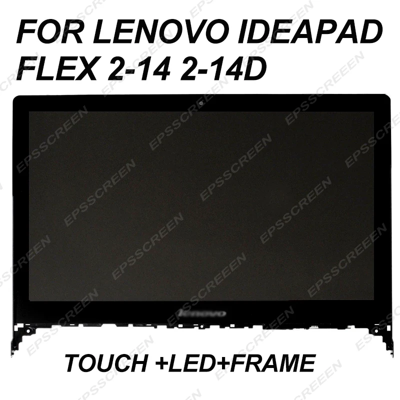 

replace 14'' for Lenovo IdeaPad Flex 2-14 2-14D assembly touch screen+LED LCD panel+frame display bezel FHD1920*1080&HD 1366*768