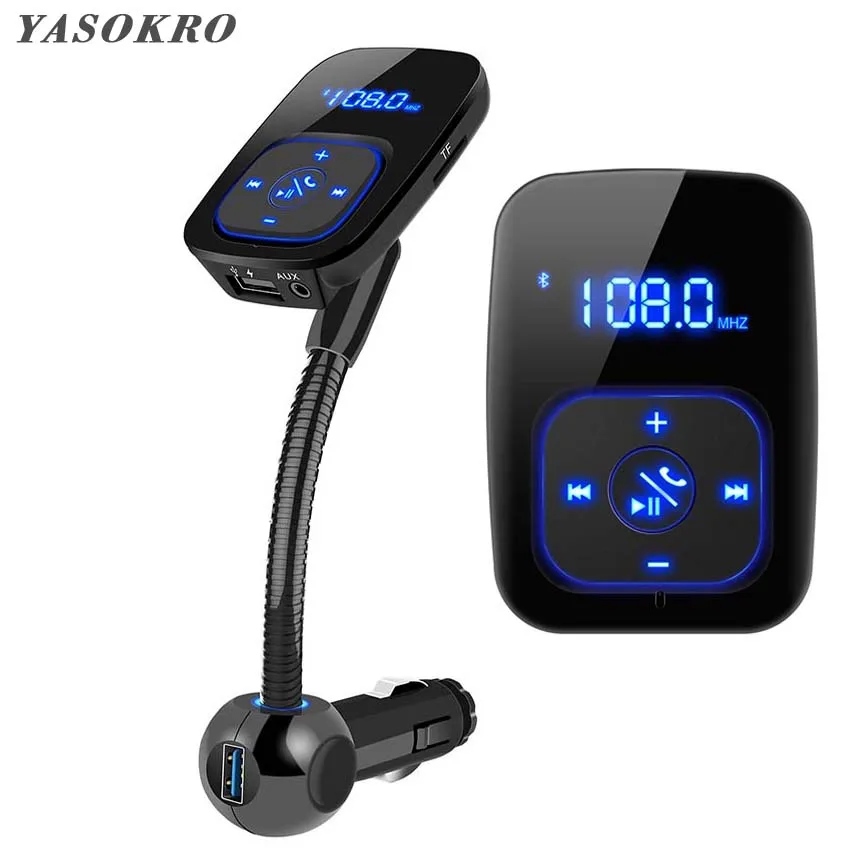 

Bluetooth Car Kit Handsfree FM Transmitter Wireless Bluetooth A2DP AUX 3.5MM Audio MP3 Music Player Dual USB Car Charger