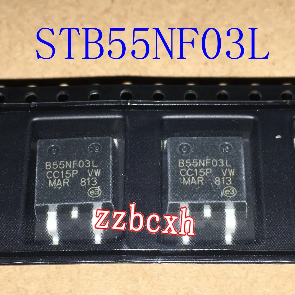 10PCS/LOT  New original  STB55NF03L  B55NF03L TO-263  30V 55A