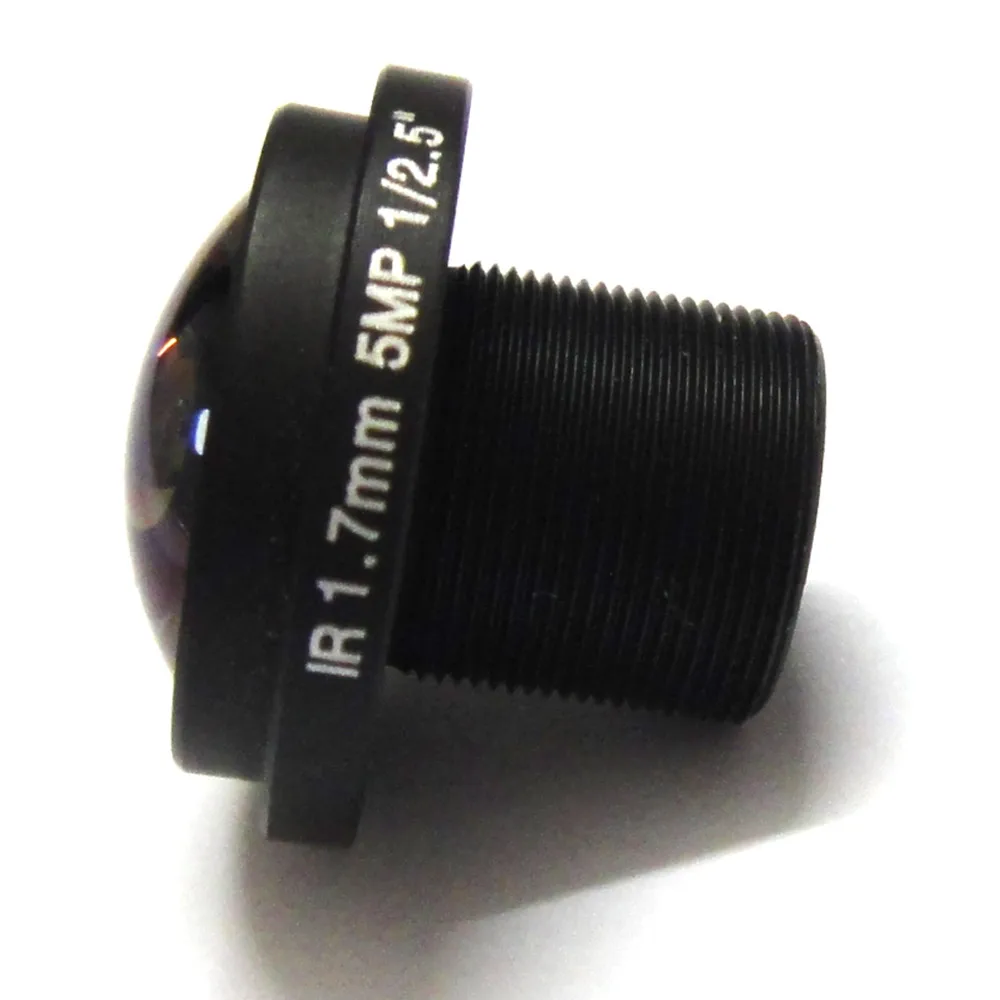 HD 5mp typu "rybie oko" 1.7mm obiektyw CCTV szeroki kąt 1/2. 5 "M12 IR pokładzie dla 720 p/1080 p kamera IP — zdjęcie 3