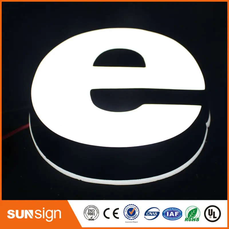 High brightness acrylic shop front signage,led acrylic letter sign