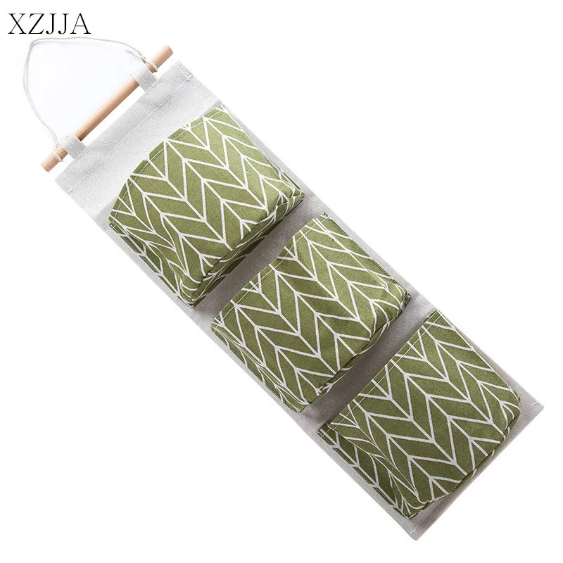 

Симпатичные Многослойные подвесные органайзеры XZJJA, сумка для хранения мелочей для кухни, ванной комнаты, льняная настенная гардеробная подвесная сумка с 3 карманами для игрушек