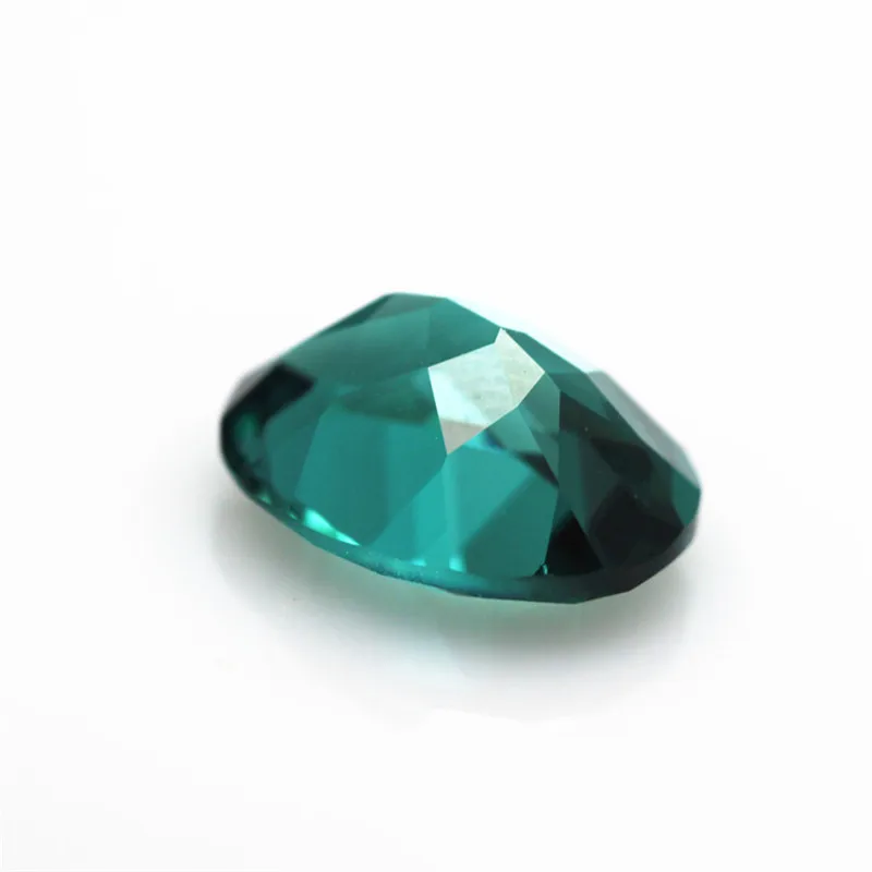 A75# oval shape Brazilian created emerald jewelry Verdelite Green Tourmaline gemstone beads for diy gemstones stones